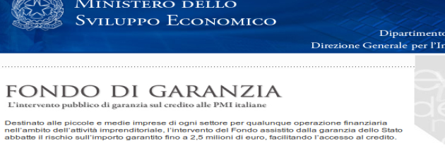 Istituito il “Fondo di Garanzia” sul credito alle PMI